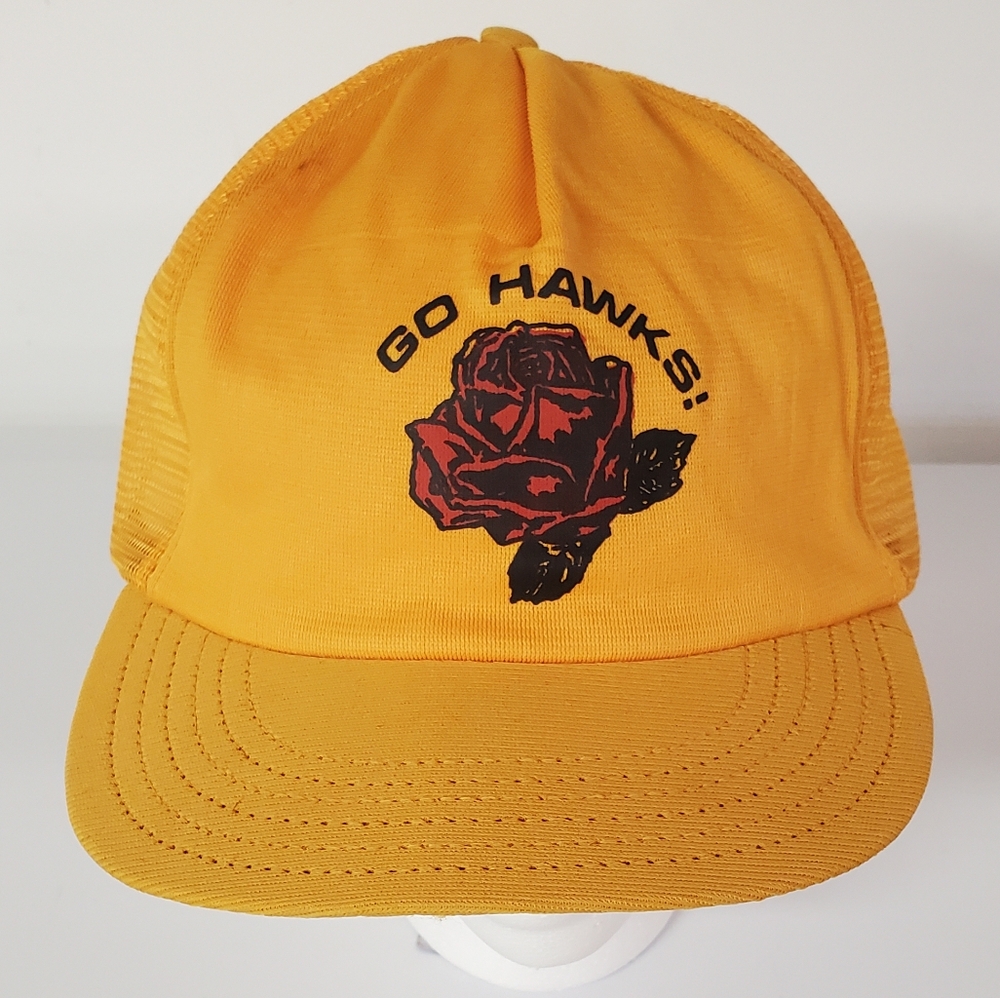 Vintage Iowa Hawkeye Rose Bowl Trucker Hat